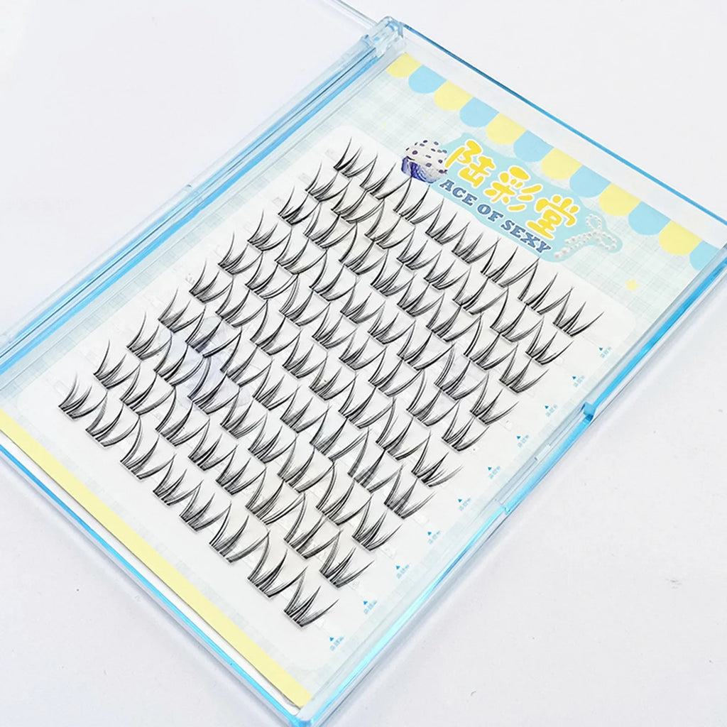 Wispy False Eyelashes 10 Rows | Natural Fluffy Cluster Lashes