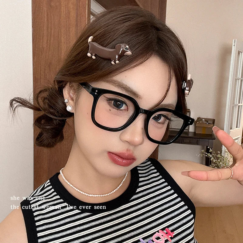 Cute Dog Shape Cartoon Hair Clip – Side Bangs Hairpin for Girls