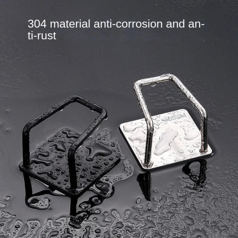 Stainless Steel Wall-Mounted Sponge Holder & Kitchen Rack