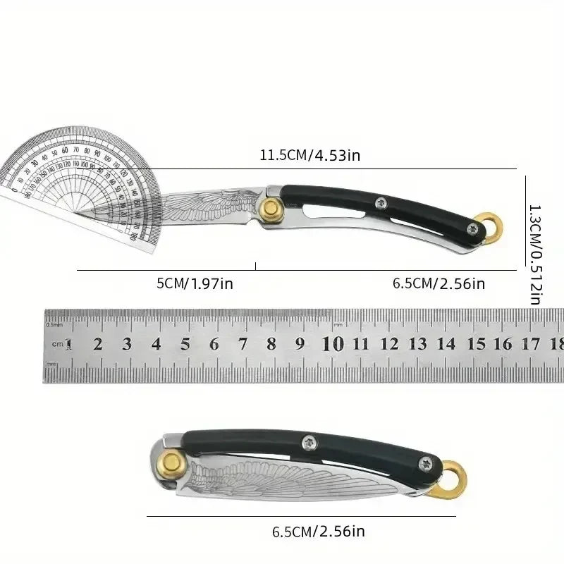 Mini Folding Pocket Knife – Stainless Steel Keychain EDC Knife