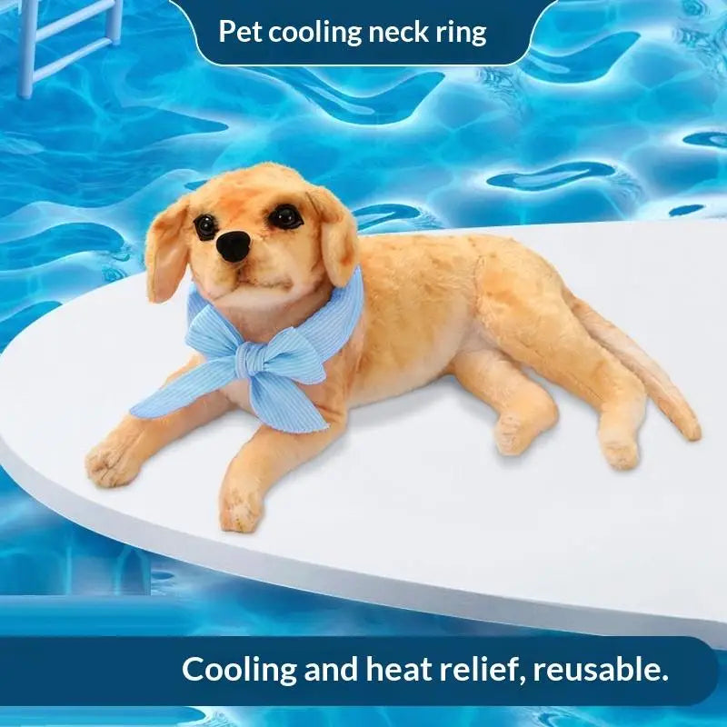 Dog Cooling Bib – Reusable Breathable Adjustable Pet Collar