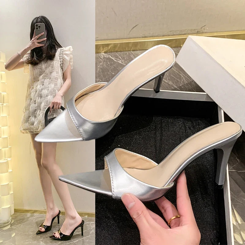 Women's Stiletto Sandals – Pointy Open Toe Summer Heels