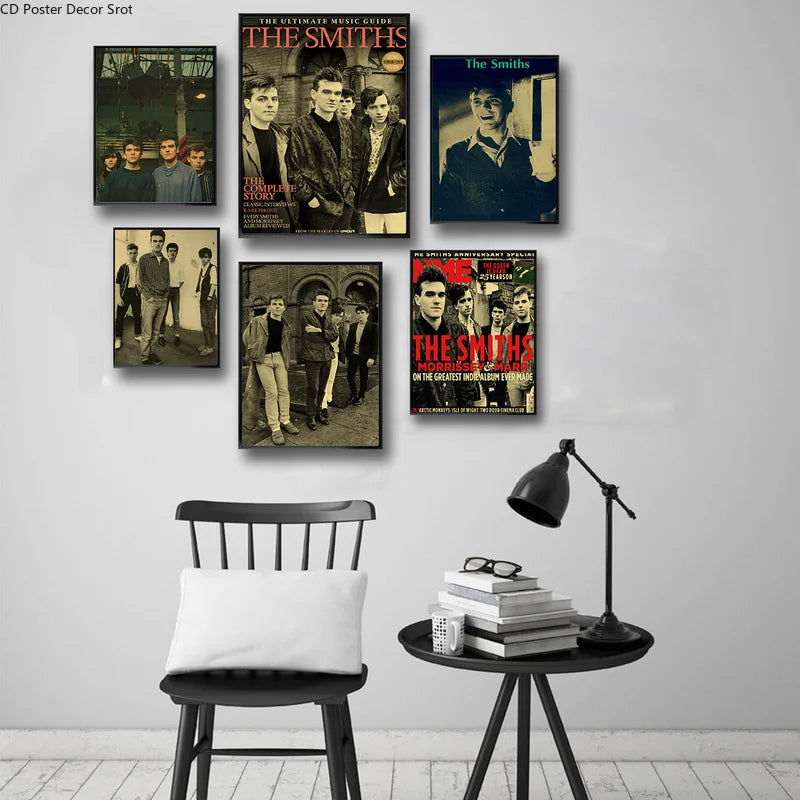 The Smiths Retro Kraft Paper Poster – Vintage Rock Band Wall Art
