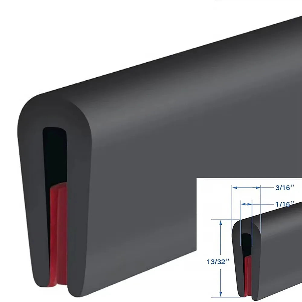U-shape Edge Protector Strip Trim Rubber 3 Meters Waterproof Seal