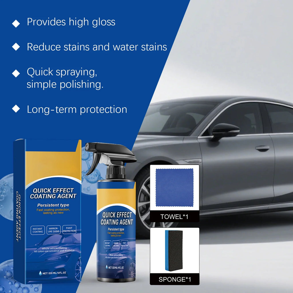 Car Coating Spray – Hydrophobic Polish & Paint Protection Kit