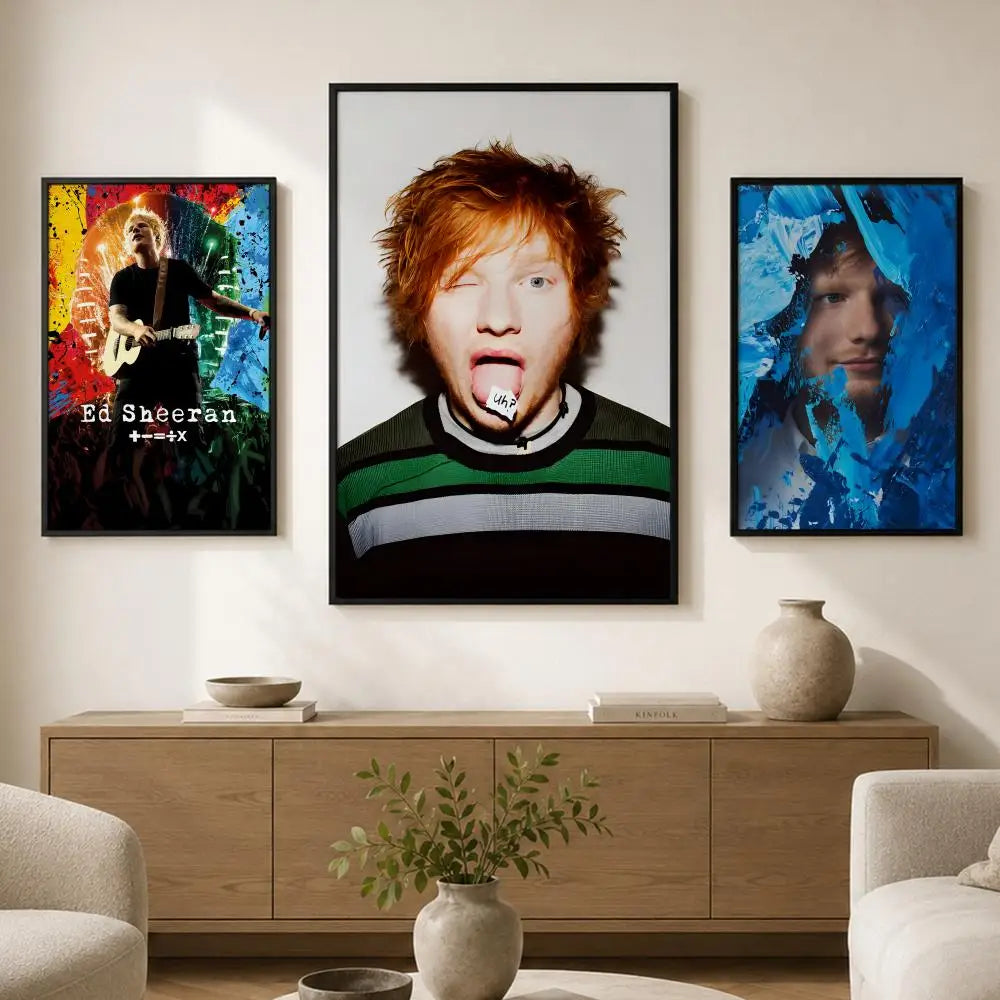 Ed Sheeran Album Poster – Self-Adhesive Waterproof Wall Art