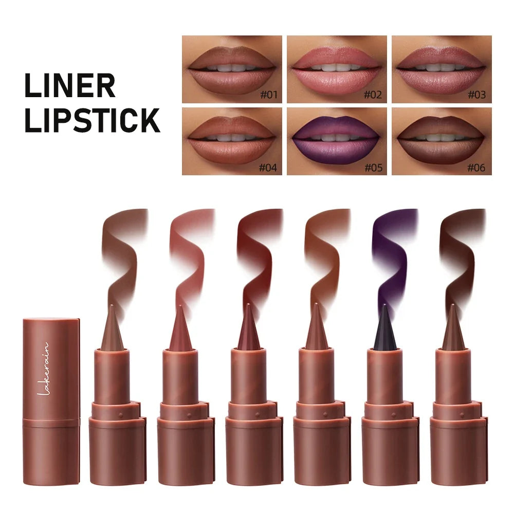 3D Lip Gloss & Lip Liner Set – Hydrating Long-Lasting Formula