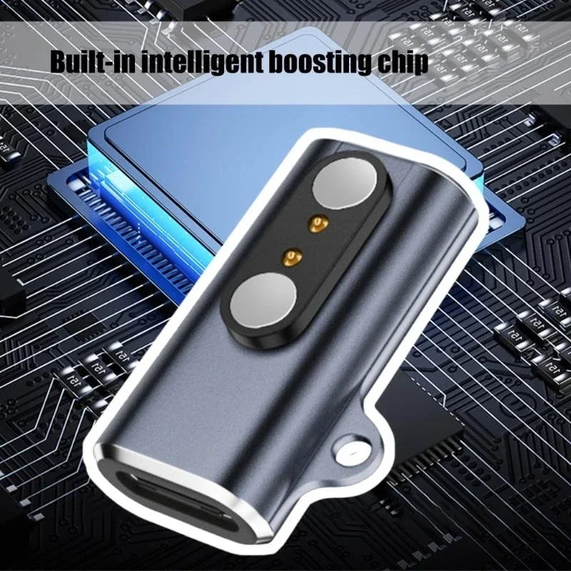 USB-C to 2-Pin 2.8mm Smartwatch Charging Adapter with LED