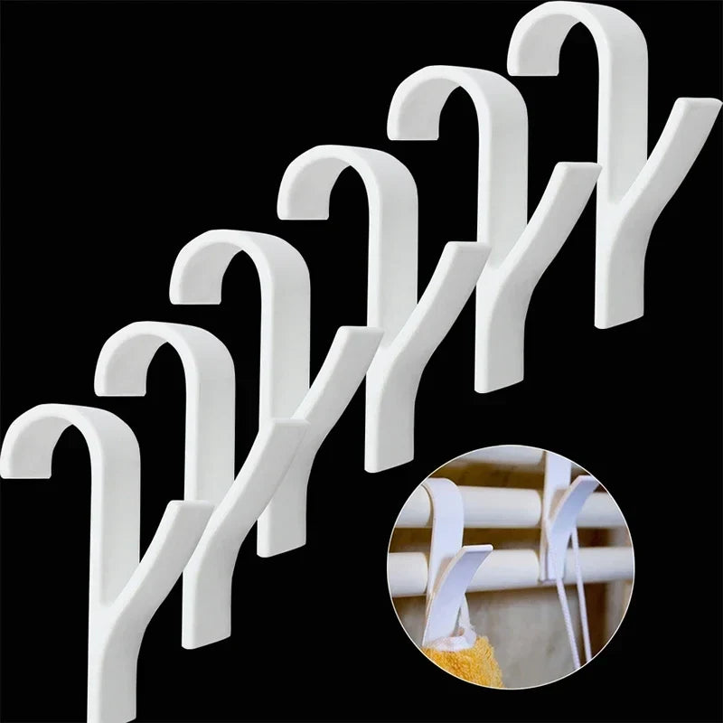 Clip-On Radiator Towel Rail Hooks – White Hangers 2–10 Pcs