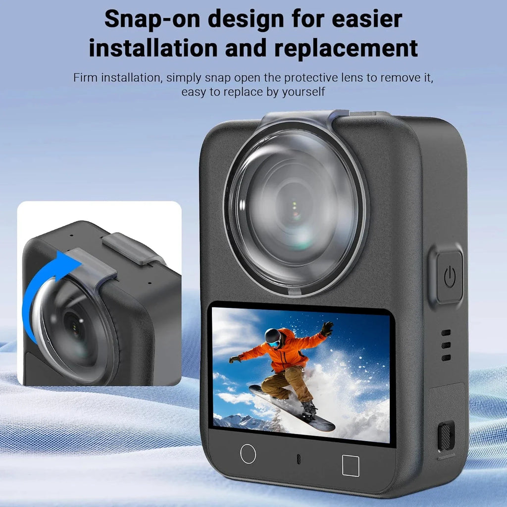 DJI Osmo 360 Tempered Glass Lens Protectors – 2-Pack