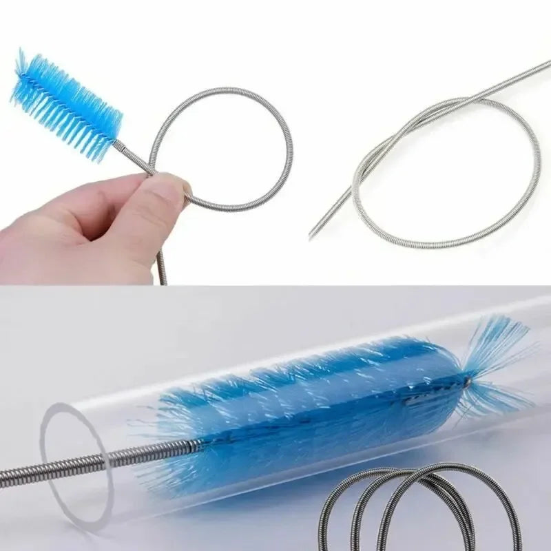Aquarium Hose Cleaning Brush – Flexible Stainless Steel 45/90cm