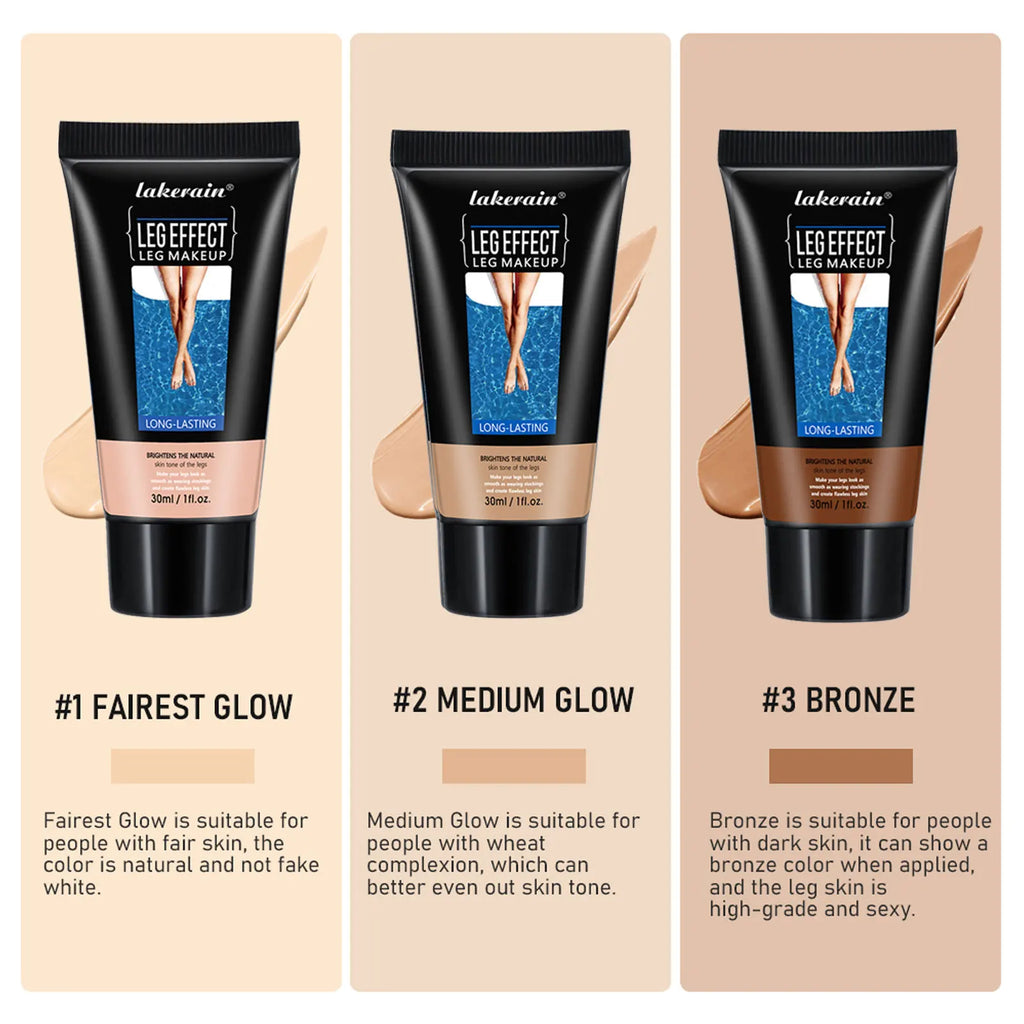 Waterproof Leg Foundation Lotion – Medium Shade Body Makeup