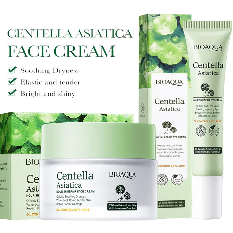 BIOAQUA Centella Asiatica Face & Eye Cream Set – Anti-Aging