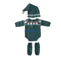Newborn Knitted Romper Hat & Socks Set | Baby Photo Outfit