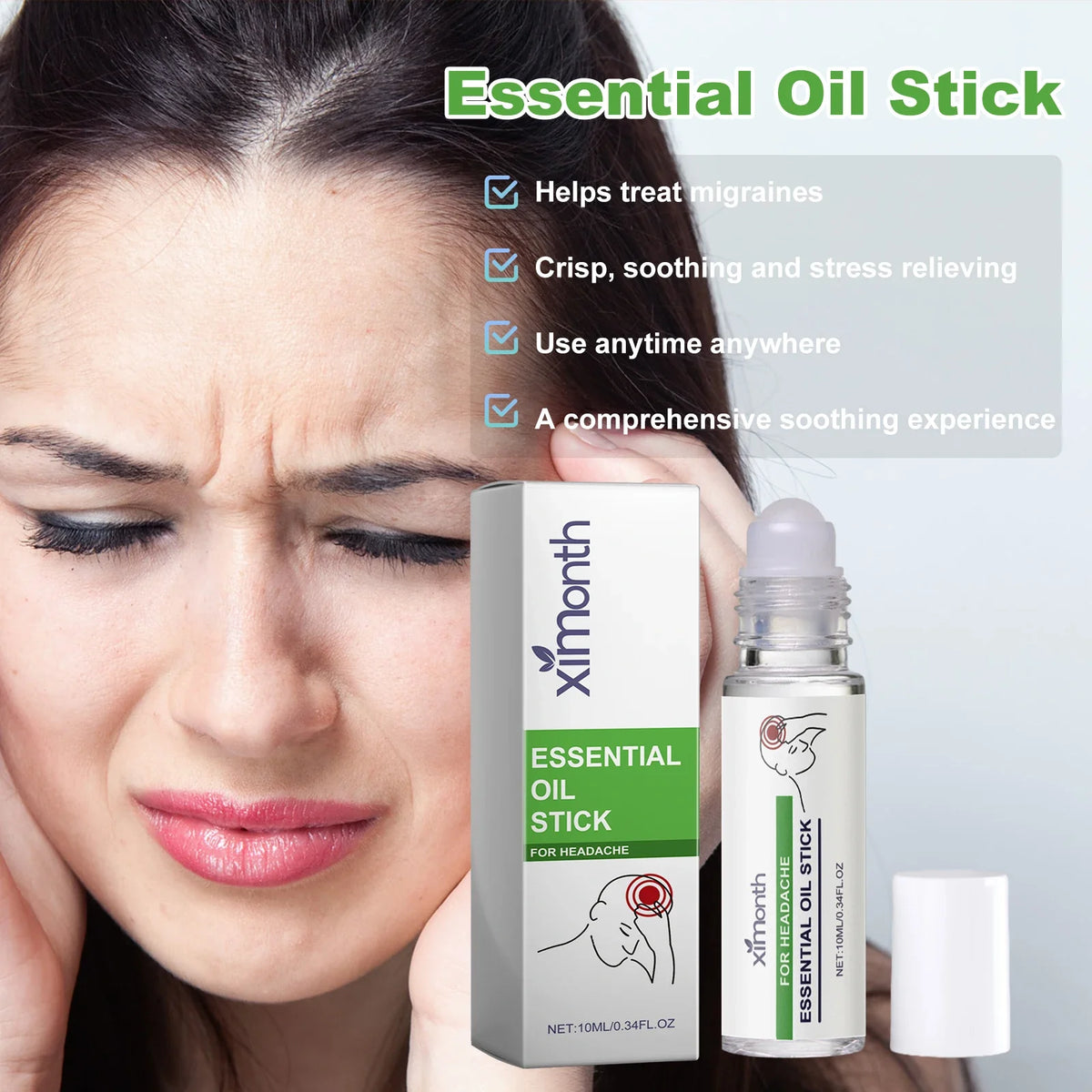 Lavender Calming Essential Oil Roll-On | Stress & Tension Blend