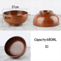 Japanese Acacia Wooden Bowl – Kids' Anti-Drop Salad Bowl
