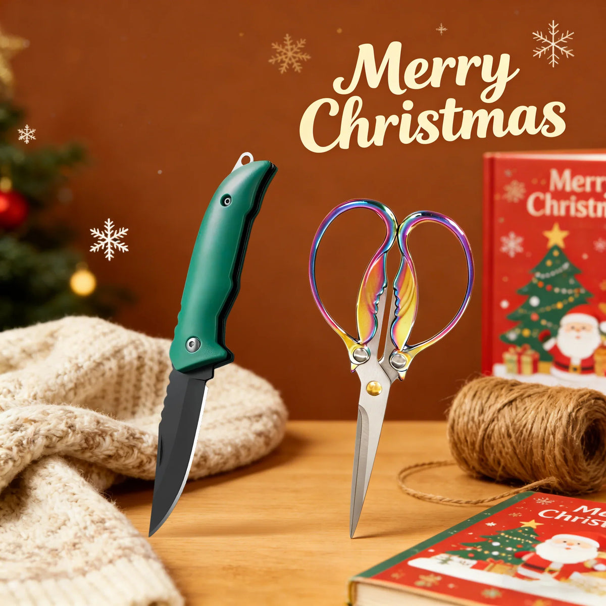 Folding Utility Knife – Vintage Sewing Scissors & Camping Tool