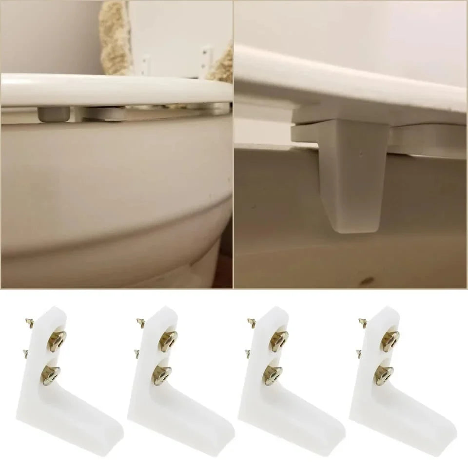 2-Pack Toilet Seat Stabilisers – Anti-Slip Bumpers for RV & Home