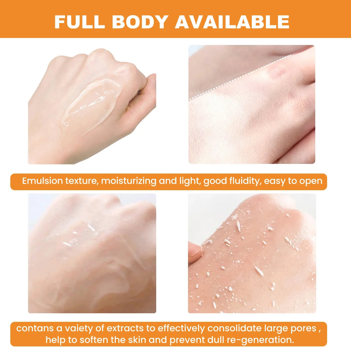 Orange Exfoliating Peeling Gel – Brightening Face Scrub 50g
