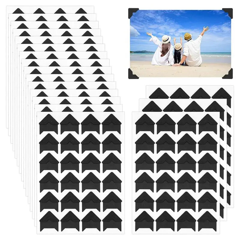 A36T- Photo Corners Self Adhesive Acid Picture Scrapbooking DIY