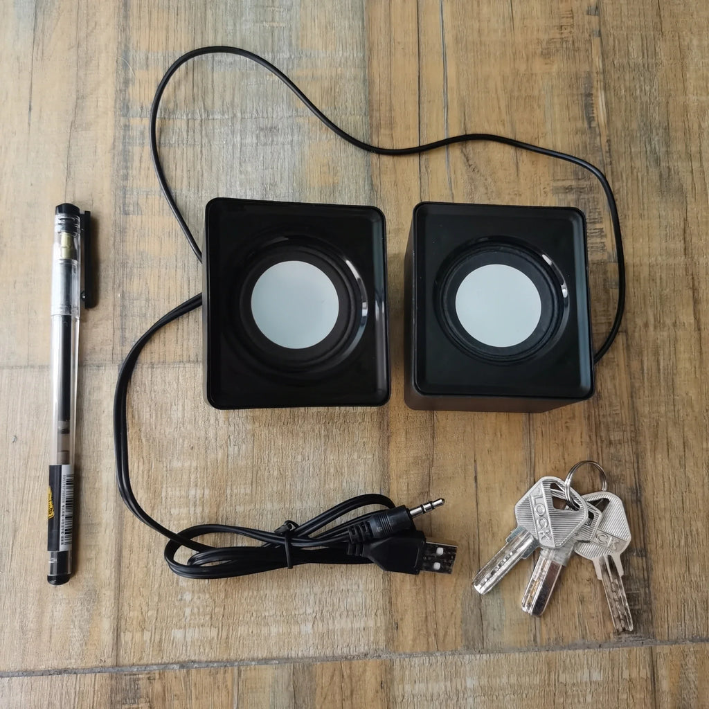 AyeBeau Mini USB Stereo Speakers for PC, Laptop & Desktop