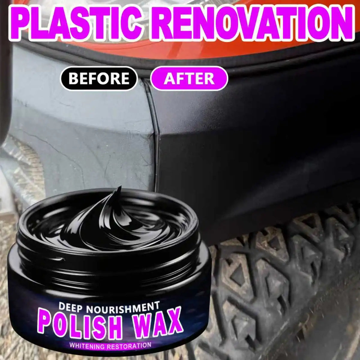 Leather & Plastic Repair Polishing Wax | Car Interior Care