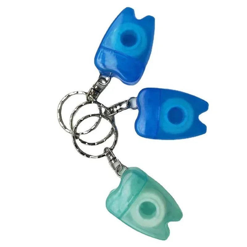 Portable Keychain Dental Floss Dispenser – 15m Nylon Wire