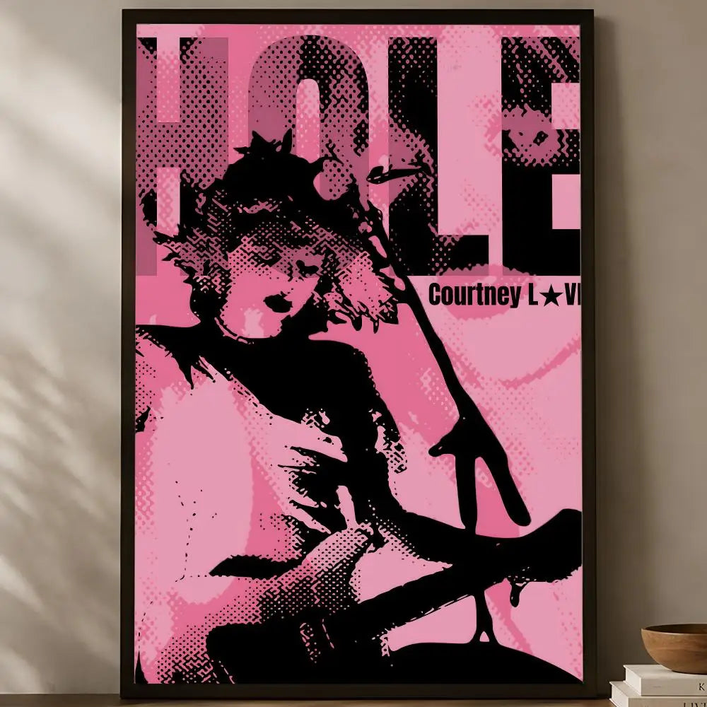 Band H-Hole Self-Stick HD PVC Wall Art Poster – Waterproof Decor