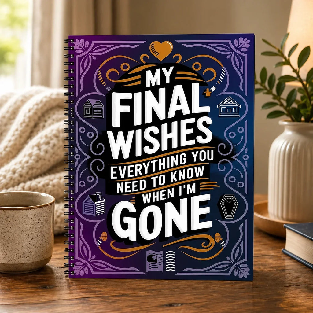 My Final Wishes Journal A5 Spiral End-of-life Planner Family