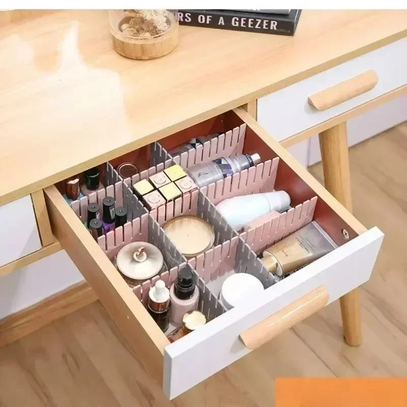 Plastic Drawer Dividers – Adjustable Organizer for Socks & Underwear