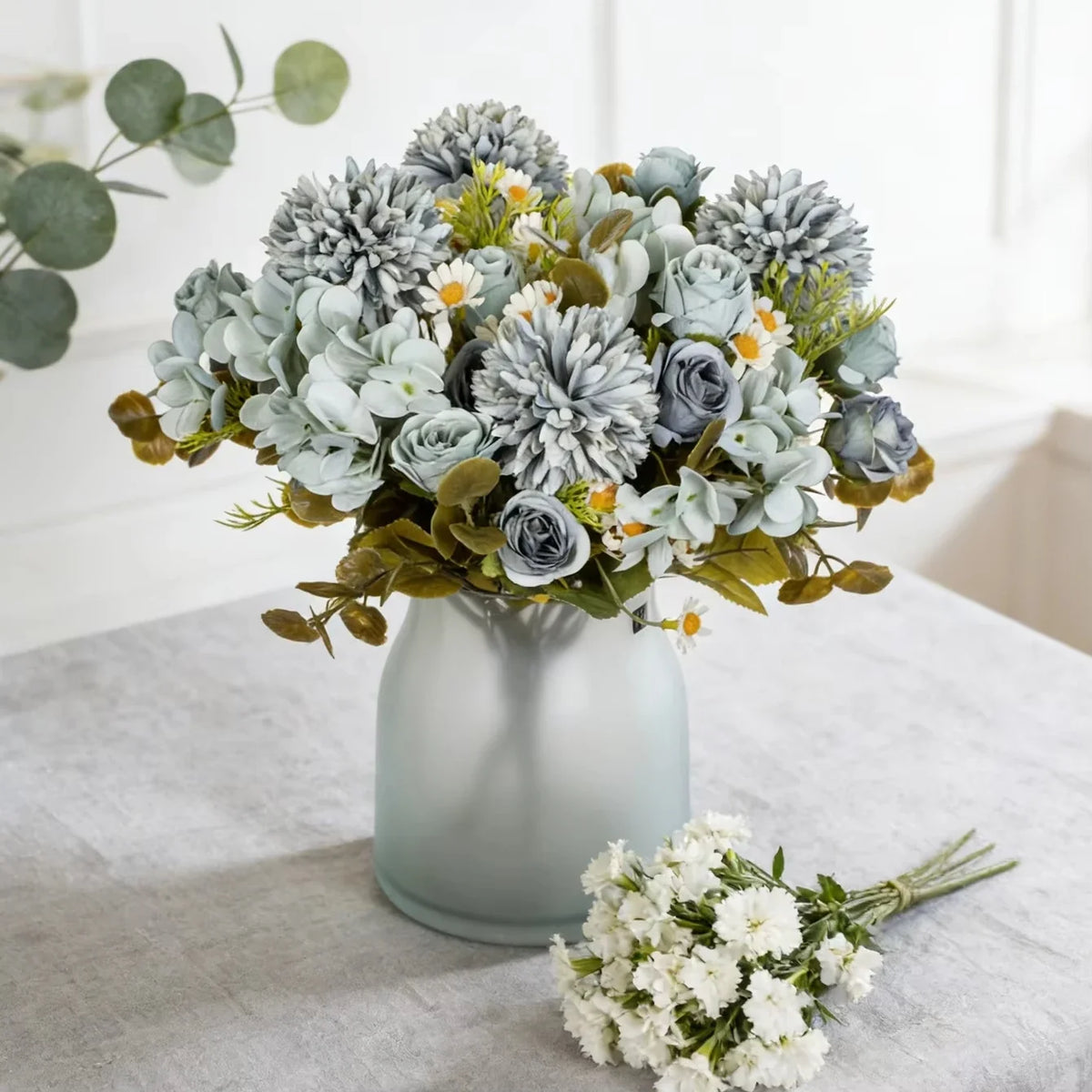 Artificial Chamomile Hydrangea Bouquet – Wedding & Home Décor