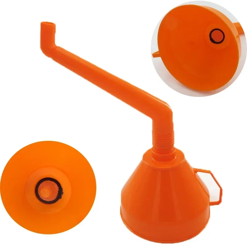 Motorcycle & Car Refueling Funnel with Filter | Long Mouth