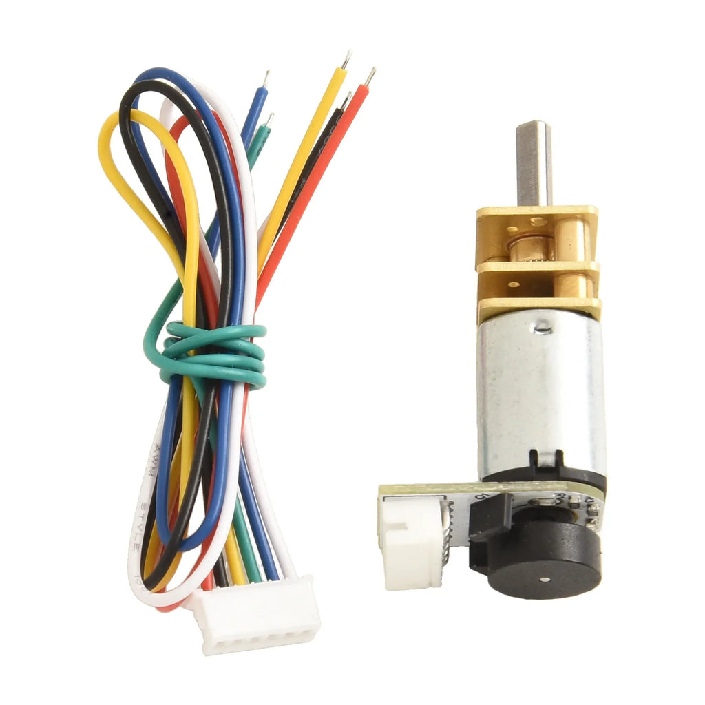 GA12 N20 DC 6V Metal Gear Motor Hall Sensor Encoder | 150–3000RPM