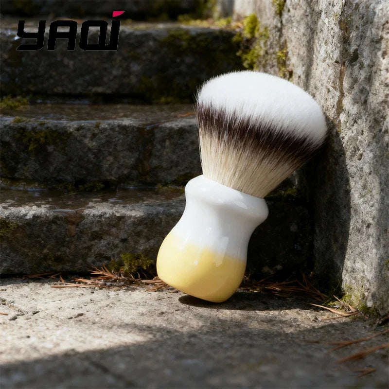 2026 YAQI Naicha Milk Tea Synthetic Hair Wet Shaving Brush Handle