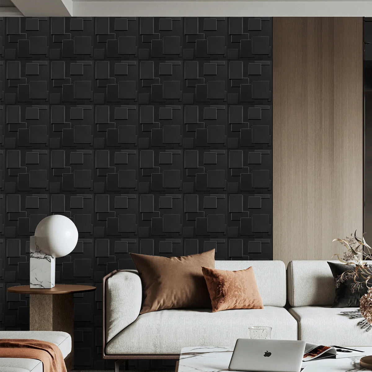 20 3D Pvc Wall Panels Indoor Decoration Living Room Hall Bedroom