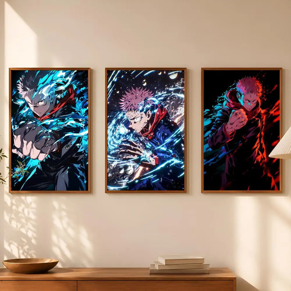 Yuji Itadori Self-Stick HD Anime Wall Poster – Waterproof