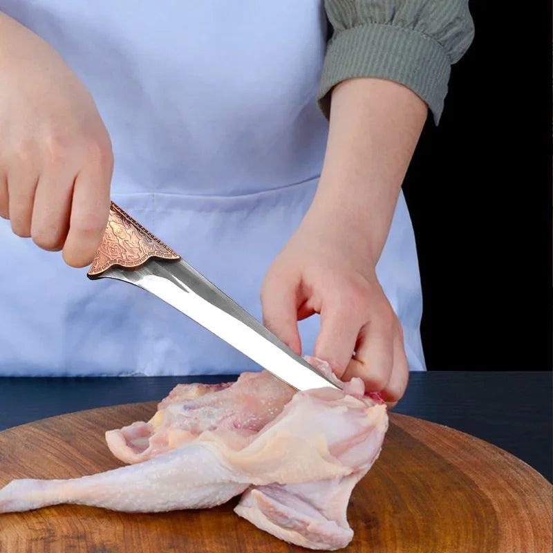 InLeung Stainless Steel Boning Knife – 14.8" Kitchen Utility