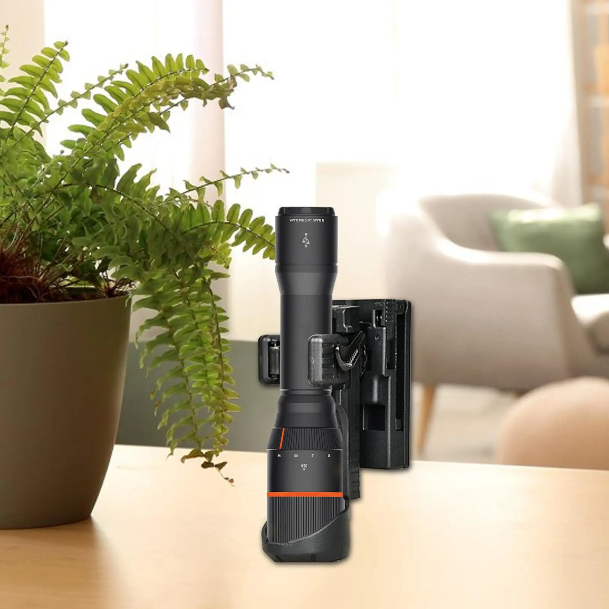 Quick-Release Flashlight Belt Holster | Duty Belt Mount