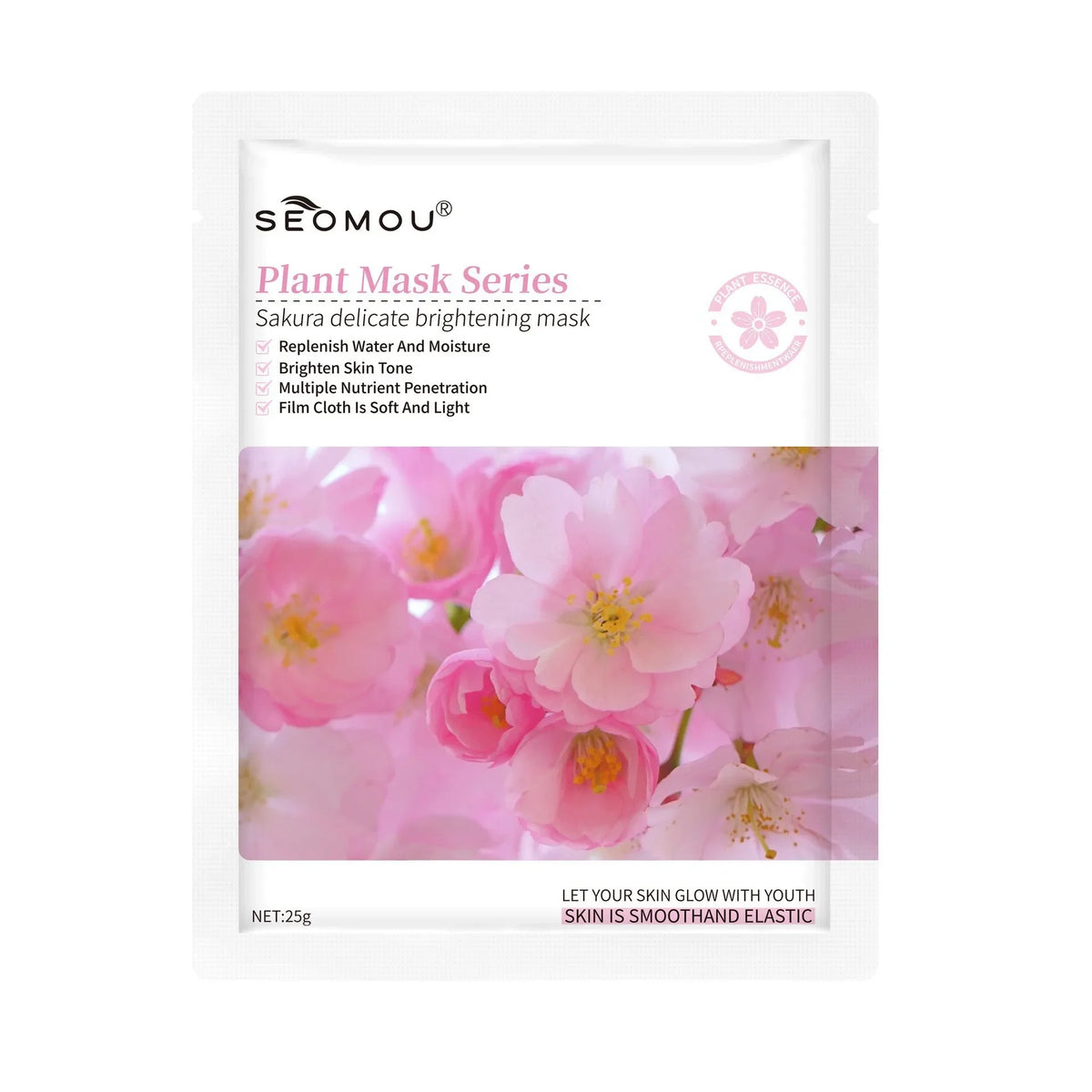 SADOER Sakura Brightening Facial Masks Moisturizing Soft Light