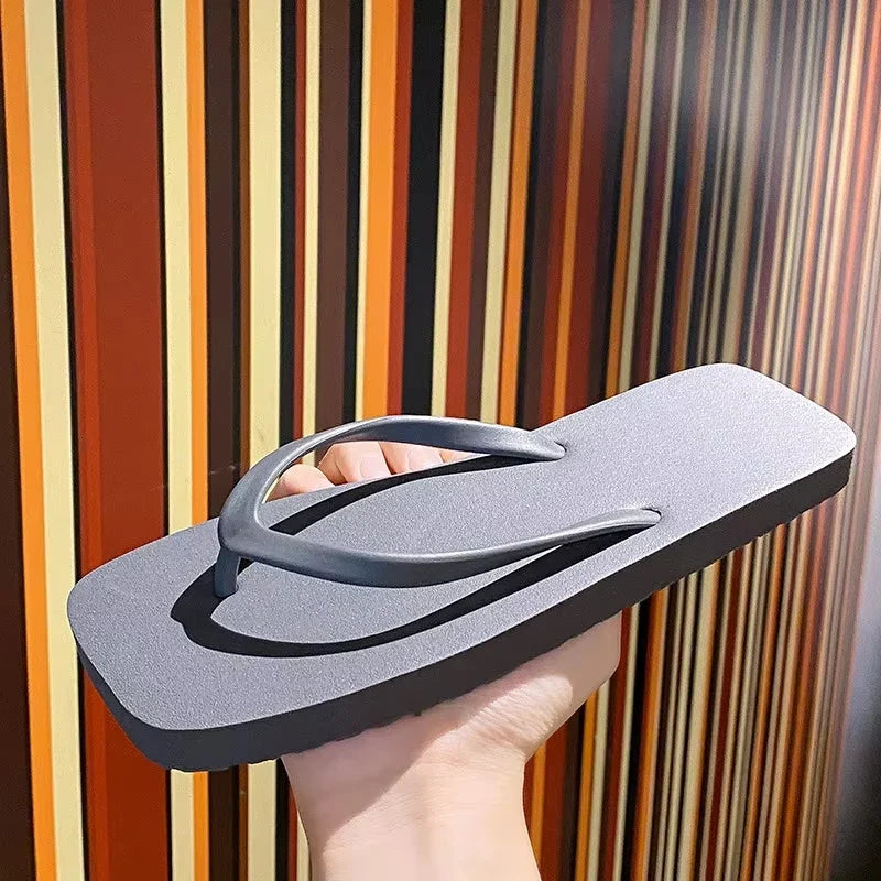 Men's Thick Sole Flip Flops | Non-Slip Beach & Indoor Slippers