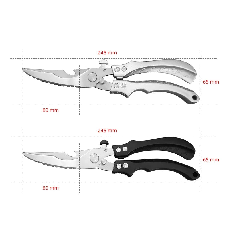 InLeung Heavy-Duty Kitchen Scissors – Sharp Stainless Steel