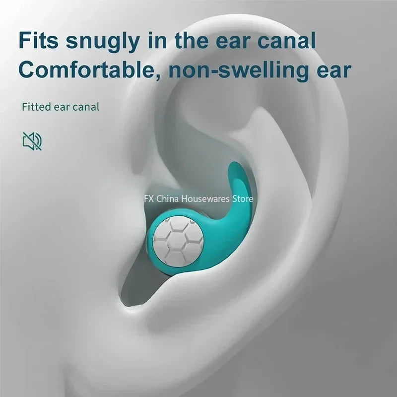 Soft Silicone Earplugs – Waterproof, Noise Blocking, Sleep & Swim