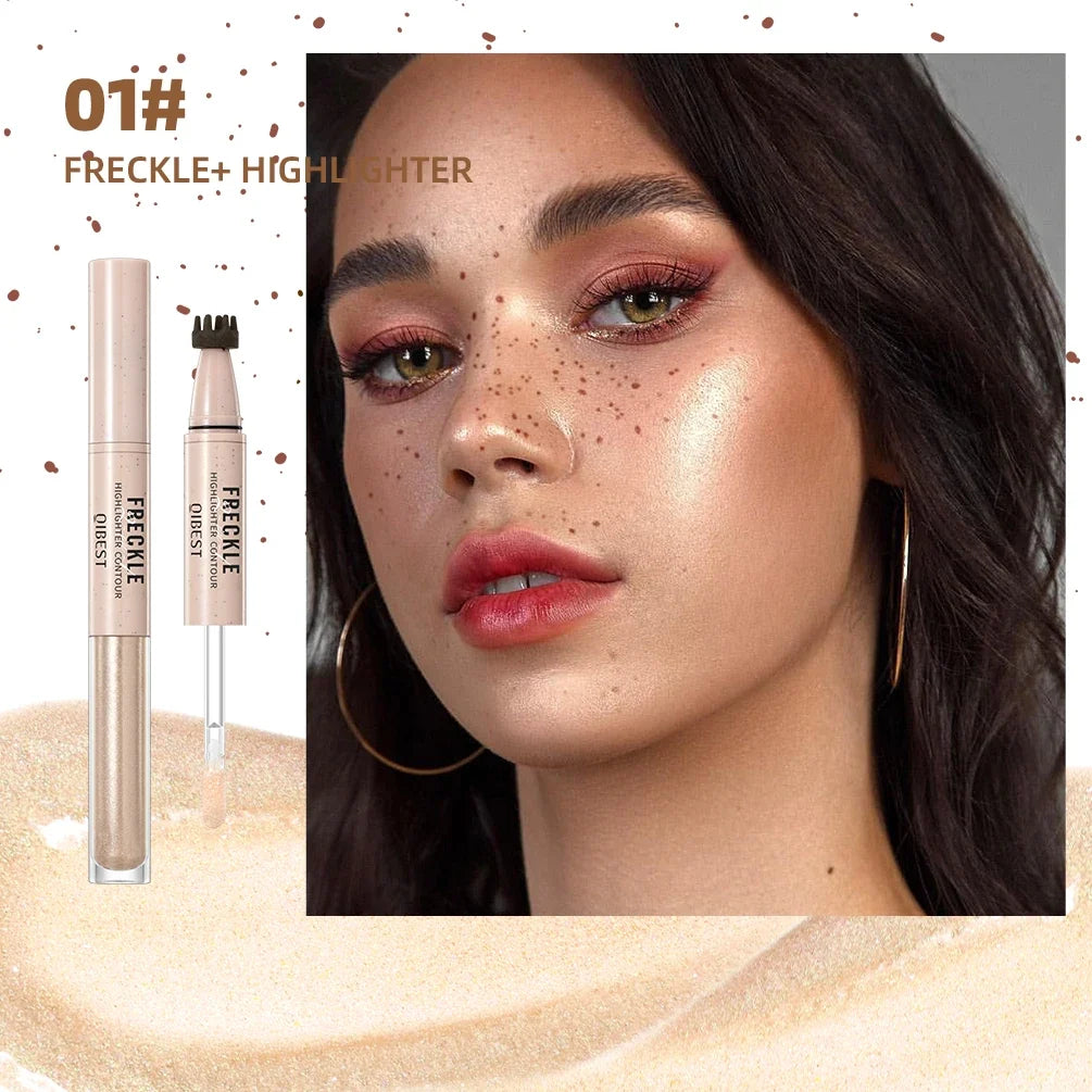 QIBEST 2-in-1 Freckle Pen – Highlight & Contour | All Skin Types