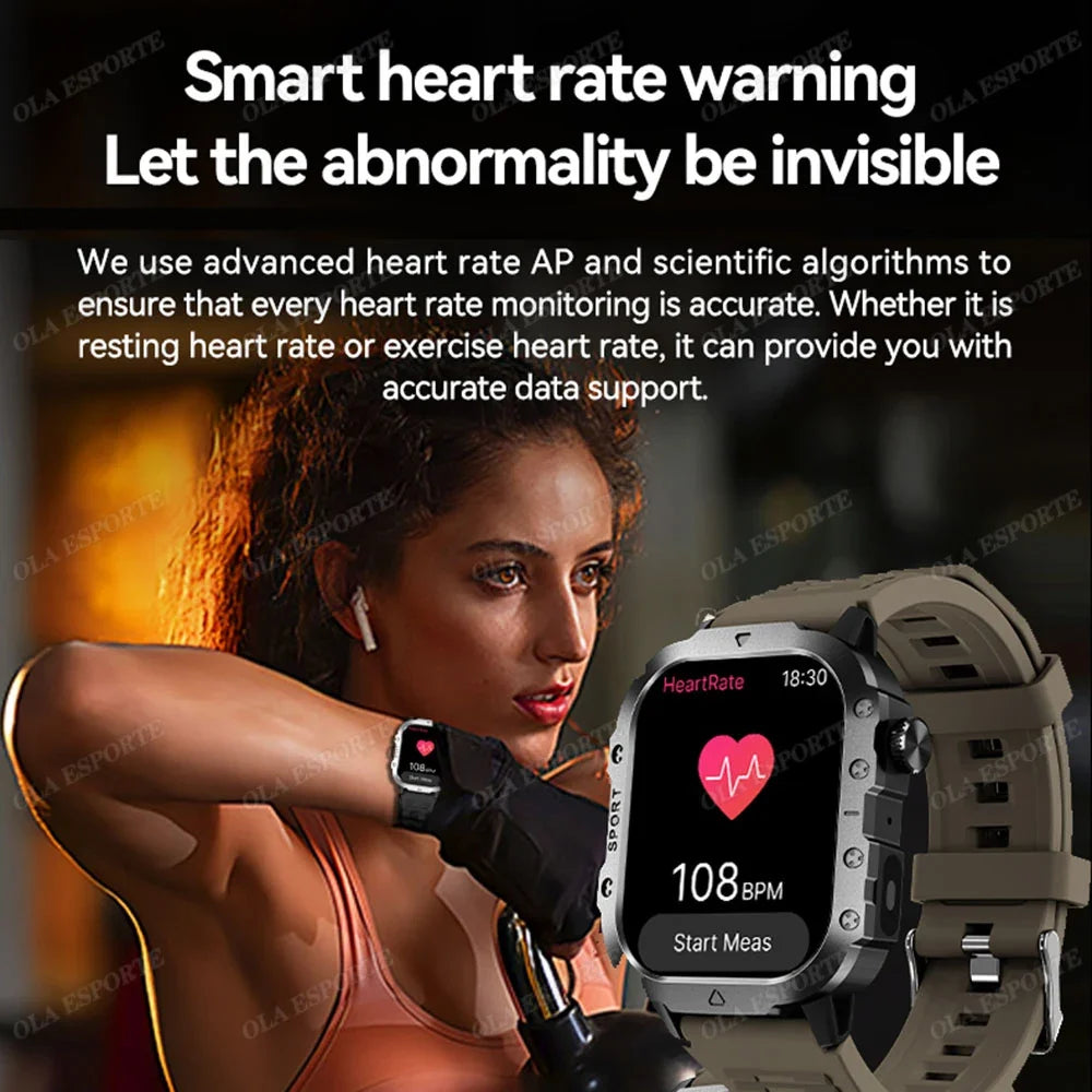 2026 Men Smart Watch HD Bluetooth Call Sleep Heart Rate Health