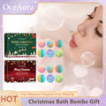 OceAura Christmas Bath Bombs Gift Set | Handmade Aromatherapy