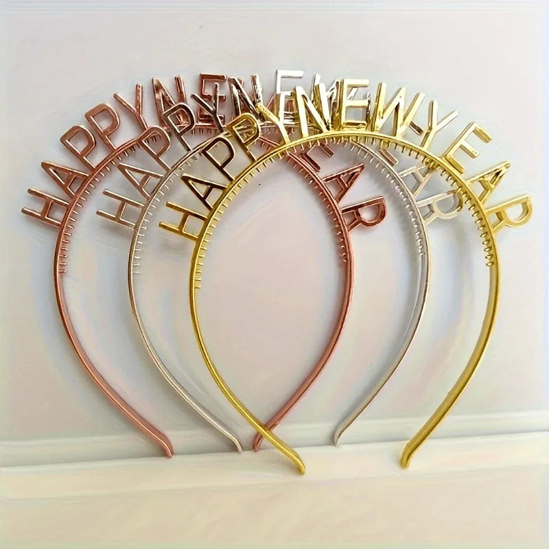 Happy New Year Headbands – Festive Party Accessories for Women