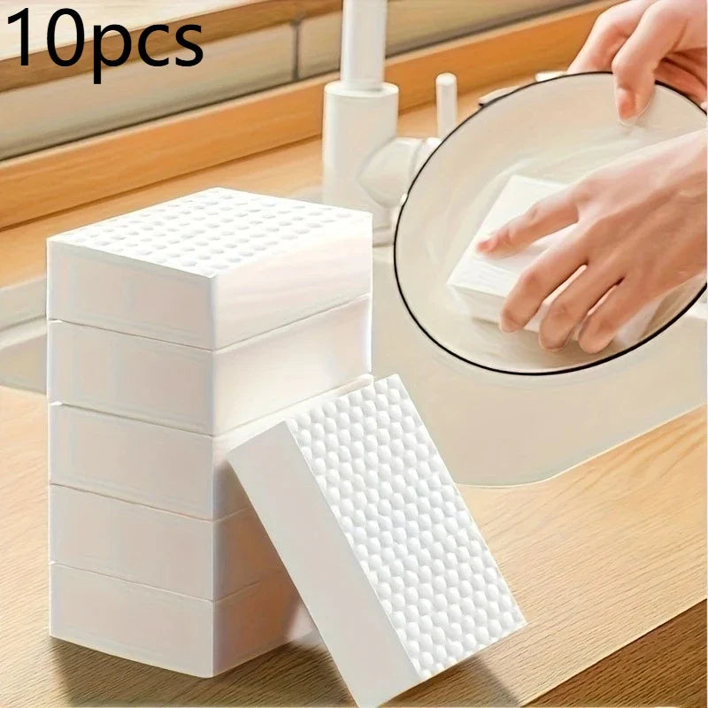 10-Pack Nano Magic Cleaning Sponges – Double-Sided Melamine