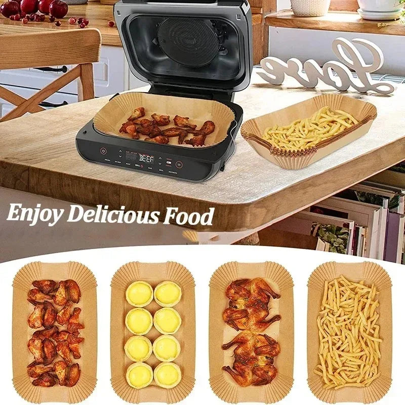 Disposable Air Fryer Parchment Liners | Non-Stick Baking Paper