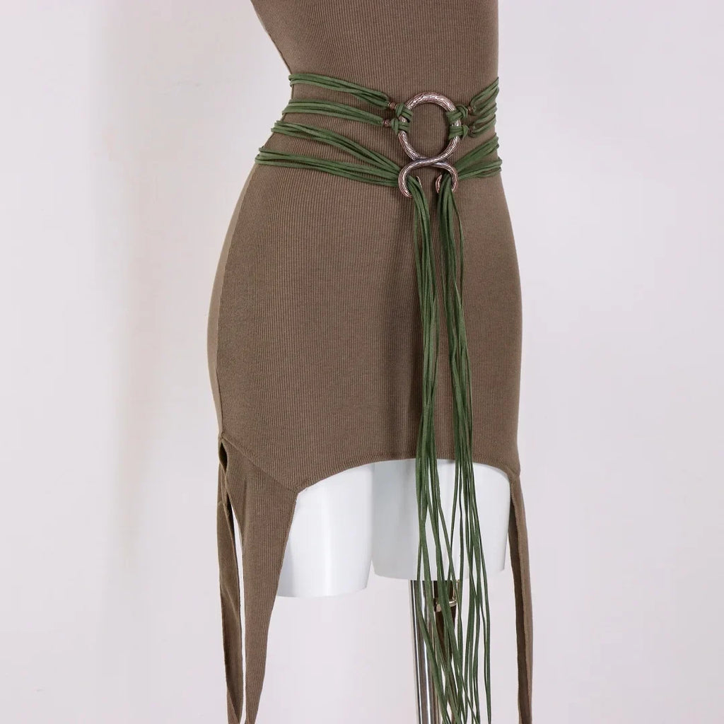 Medieval Long Knot Ring Belt Women Nordic Witch Viking Revival