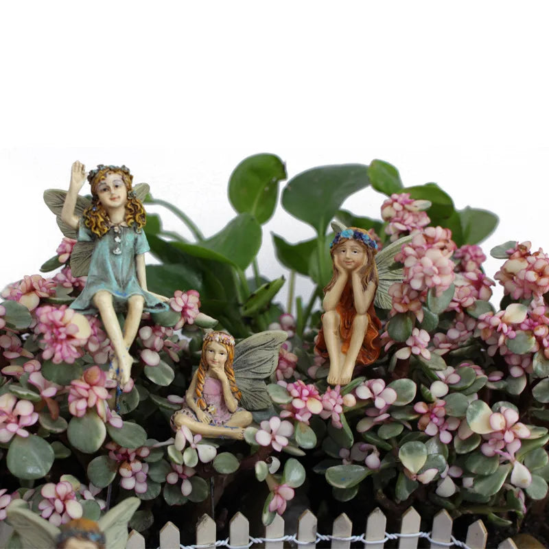 6-Piece Miniature Fairy Figurines Set – Fairy Garden Decor